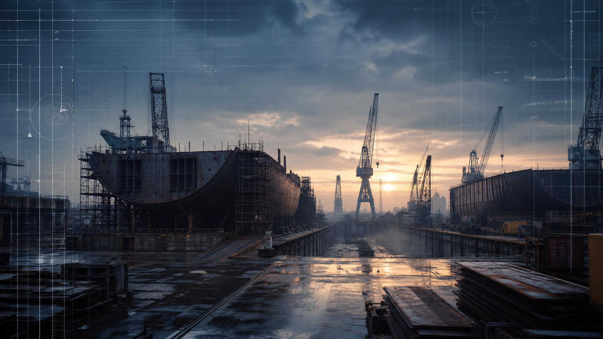 Roman Wroath field note visual on distressed shipyards, maritime recovery and operational evidence.